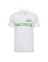 LACOSTE Tricou verde / alb murdar - Pled.ro