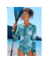 LASCANA ACTIVE Costum de baie sport galben / verde petrol / alb - Pled.ro