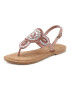 LASCANA Flip-flops maro deschis / fucsia / roz pal / argintiu - Pled.ro