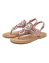 LASCANA Flip-flops maro deschis / fucsia / roz pal / argintiu - Pled.ro