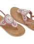 LASCANA Flip-flops maro deschis / fucsia / roz pal / argintiu - Pled.ro