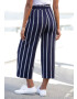 LASCANA Pantaloni bleumarin / alb - Pled.ro