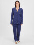 LASCANA Pijama bleumarin / alb - Pled.ro