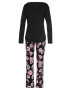 LASCANA Pijama bleumarin / roz / alb - Pled.ro