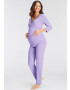 LASCANA Pijama mov pastel / alb - Pled.ro