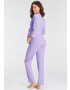 LASCANA Pijama mov pastel / alb - Pled.ro