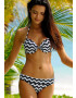 LASCANA Slip costum de baie 'Grace' negru / alb - Pled.ro