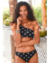 LASCANA Slip costum de baie negru / alb - Pled.ro