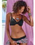 LASCANA Slip costum de baie 'Scallop' negru - Pled.ro