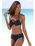 LASCANA Slip costum de baie 'Sparkel' negru - Pled.ro