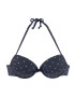 LASCANA Sutien costum de baie bleumarin / alb - Pled.ro