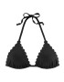 LASCANA Sutien costum de baie 'Scallop' negru - Pled.ro