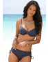 LASCANA Sutien costum de baie 'Sparkel' bleumarin / alb - Pled.ro