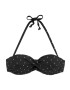 LASCANA Sutien costum de baie 'Sparkel' negru - Pled.ro