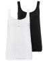 LASCANA Top crem / negru - Pled.ro