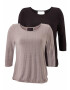 LASCANA Tricou gri taupe / negru - Pled.ro