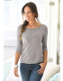 LASCANA Tricou gri taupe / negru - Pled.ro