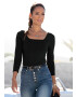 LASCANA Tricou negru - Pled.ro