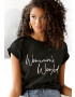 LASCANA Tricou negru / alb - Pled.ro