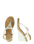 Lauren Ralph Lauren Flip-flops 'JEANNIE' auriu / alb - Pled.ro