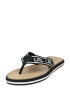 Lauren Ralph Lauren Flip-flops 'ROXXY' negru / alb - Pled.ro