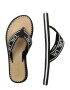 Lauren Ralph Lauren Flip-flops 'ROXXY' negru / alb - Pled.ro