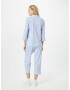 Lauren Ralph Lauren Pijama albastru deschis / alb - Pled.ro