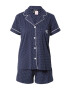 Lauren Ralph Lauren Pijama bleumarin / alb - Pled.ro