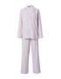 Lauren Ralph Lauren Pijama mov deschis / alb - Pled.ro