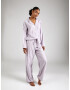 Lauren Ralph Lauren Pijama mov deschis / alb - Pled.ro