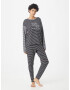 Lauren Ralph Lauren Pijama negru / alb - Pled.ro