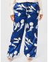 Lauren Ralph Lauren Plus Pantaloni crem / albastru / bleumarin - Pled.ro