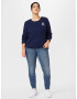 Lauren Ralph Lauren Plus Pulover 'MONTIVA' bleumarin / alb - Pled.ro