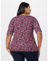 Lauren Ralph Lauren Plus Tricou 'JUDY' bleumarin / lila / roz / roșu burgundy - Pled.ro