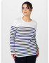 Lauren Ralph Lauren Plus Tricou 'MULIATI' bleumarin / alb - Pled.ro