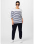 Lauren Ralph Lauren Plus Tricou 'MULIATI' bleumarin / alb - Pled.ro