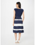 Lauren Ralph Lauren Rochie de cocktail 'NOELLA' bleumarin / alb - Pled.ro