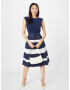 Lauren Ralph Lauren Rochie de cocktail 'NOELLA' bleumarin / alb - Pled.ro