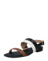 Lauren Ralph Lauren Sandale 'KRISTI' maro / negru / alb - Pled.ro