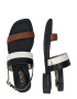 Lauren Ralph Lauren Sandale 'KRISTI' maro / negru / alb - Pled.ro