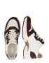 Lauren Ralph Lauren Sneaker low 'RYLEE' castaniu / maro cappuccino / alb - Pled.ro