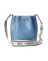 Lauren Ralph Lauren Geantă tip sac 'ANDIE' bleumarin / albastru fumuriu / alb - Pled.ro