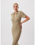 LeGer by Lena Gercke Rochie tricotat 'Anaida' oliv / alb - Pled.ro