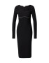 LeGer by Lena Gercke Rochie tricotat 'Stella' negru / alb - Pled.ro