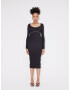 LeGer by Lena Gercke Rochie tricotat 'Stella' negru / alb - Pled.ro