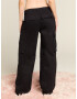 LENI KLUM x ABOUT YOU Pantaloni cu buzunare 'Leona' negru - Pled.ro