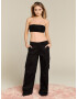 LENI KLUM x ABOUT YOU Pantaloni cu buzunare 'Leona' negru - Pled.ro