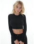 LENI KLUM x ABOUT YOU Tricou 'Abby' negru - Pled.ro