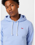 LEVI'S Bluză de molton 'NEW ORIGINAL HOODIE BLUES' albastru deschis / roșu / alb - Pled.ro