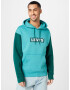 LEVI'S Bluză de molton cyan / verde smarald / alb - Pled.ro